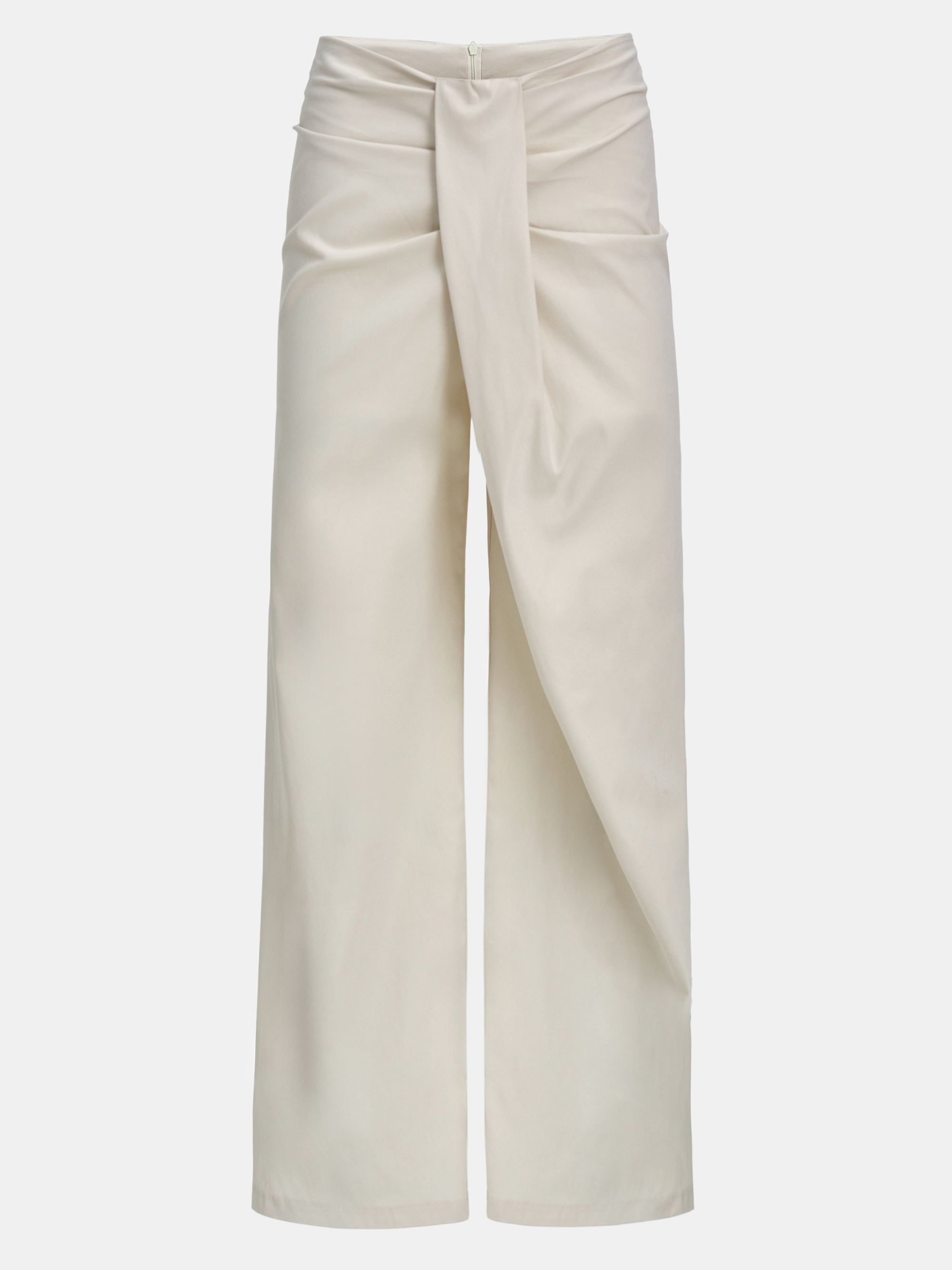 Asymmetric Twist Pants, Ivory