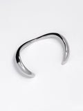 Flat Drop Cuff Bracelet, Silver